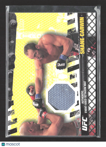 2010 Topps UFC Fight Mat Relic Shane Carwin #FM-SC Authentic Event-Used Octagon Mat