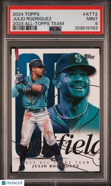 Julio Rodriguez 2024 Topps #ATT2-2023 All-Topps Team PSA 9