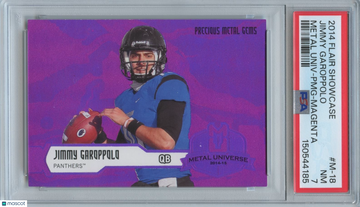 2014 Flair Showcase Jimmy Garoppolo #M-18 PMG Magenta Rookie PSA 7