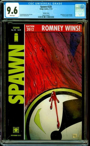 SPAWN #225 CGC 9.6 Romney Election Variant