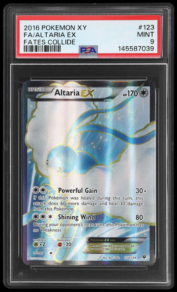 2016 Pokemon XY Fates Collide Altaria EX PSA 9