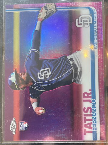 2019 Topps Chrome Fernando Tatis Pink Refractor #203