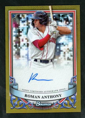 2024 Bowman Sterling PA-RA Roman Anthony VG Boston Red Sox Auto