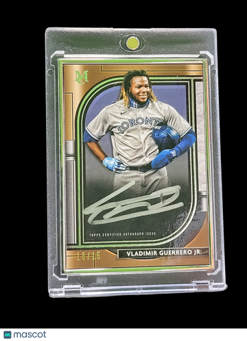 2021 Topps Museum Collection Vladimir Guerrero Jr. #MFA-VGJ /15 Museum Framed Autograph Card