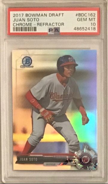 Juan Soto refractor PSA 10