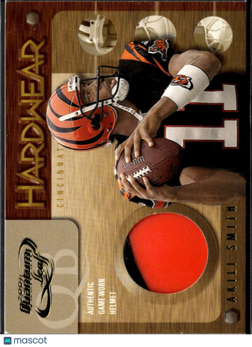 2001 Leaf Quantum Hardwear Akili Smith #HW-1 /100 Authentic Game-Worn Helmet