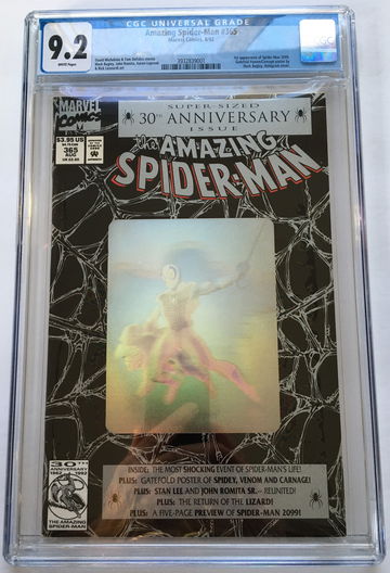 AMAZING SPIDER-MAN #365 CGC 9.2 1st SPIDER-MAN 2099 FREE S/H.