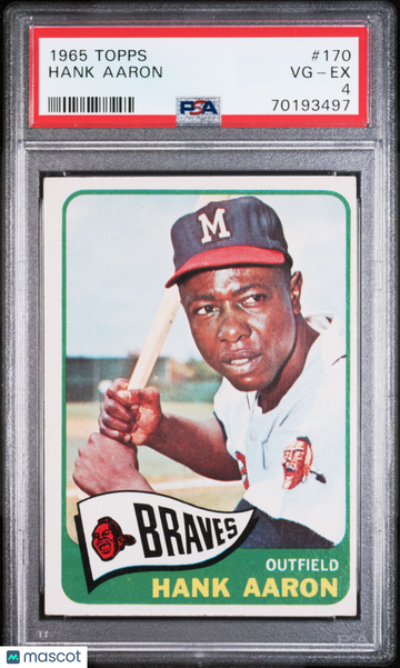 1965 Topps Hank Aaron #170 PSA 4