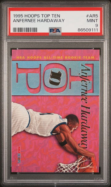 1995 ANFERNEE HARDAWAY HOOPS TOP TEN #AR5 PSA 9