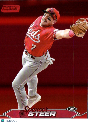 2024 Stadium Club Spencer Steer #76 Red Foil