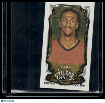 2024 Topps Allen & Ginter Alex Sarr #239 Mini A&G Back
