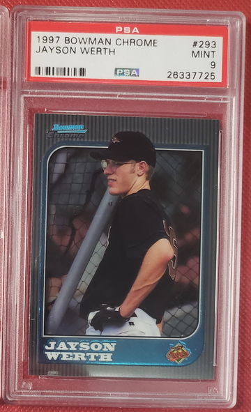 1997 Bowman Chrome Jayson Werth #293 PSA 9