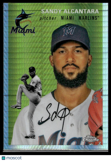 2023 Topps Chrome Platinum Anniversary Sandy Alcantara #219 Prism Refractor