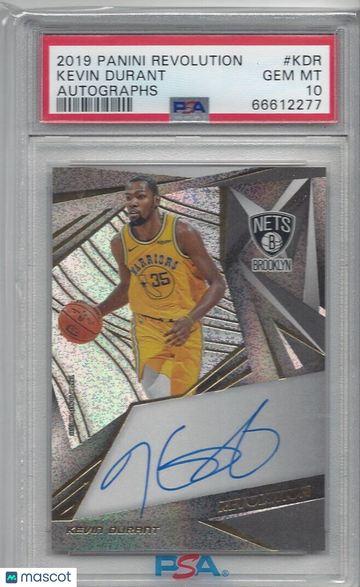 2019 Panini Revolution Autographs Kevin Durant #KDR PSA 10