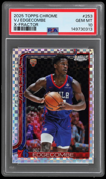 2025 Topps Chrome Vj Edgecombe X-fractor PSA 10