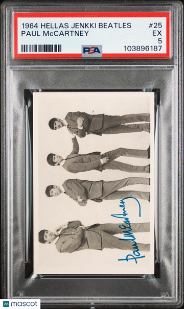 1964 Hellas Jenkki Beatles Paul Mccartney #25 PSA 5