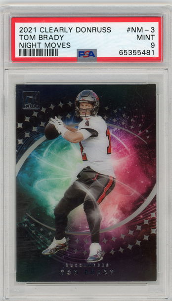 2021 Clearly Donruss Tom Brady Night Moves #NM-3 PSA 9 MINT Tampa Bay Buccaneers