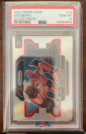2022 Panini Prizm WWE Goldberg Silver Prizm PSA 10 Gem Mint