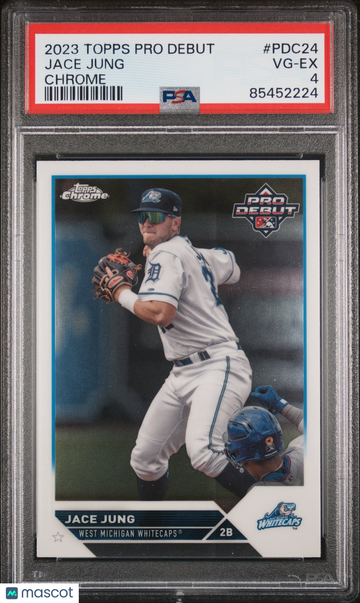 2023 Topps Pro Debut Jace Jung #PDC24 Chrome PSA 4