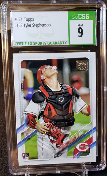 2021 Topps Tyler Stephenson RC Rookie #153 Mint CSG 9 Cincinnati Reds