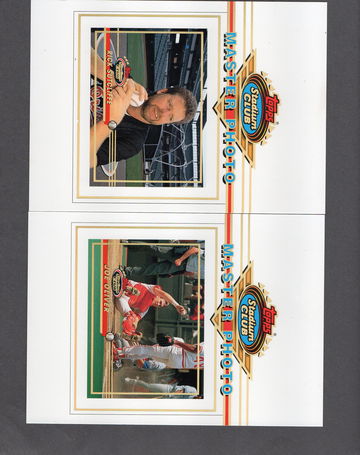 Lot of (2) 1993 Stadium Club Master Photo Rick Sutcliffe Joe Oliver