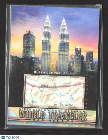 2021 Upper Deck Goodwin Champions World Traveler Map Relics Map Relic #WT-282
