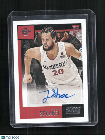2021 Panini Chronicles Draft Picks Jordan Schakel #SR-JSC Score Rookie Autographs AU,SN