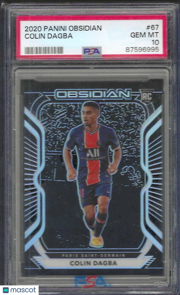 2020 Panini Obsidian Colin Dagba #67 PSA 10