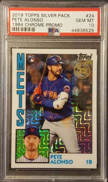 2019 Topps Silver Pack Pete Alonso PSA 10 Rookie