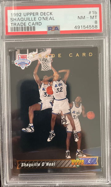 1992 Upper Deck Shaquille O’Neal Rookie #1b PSA 8 Near Mint