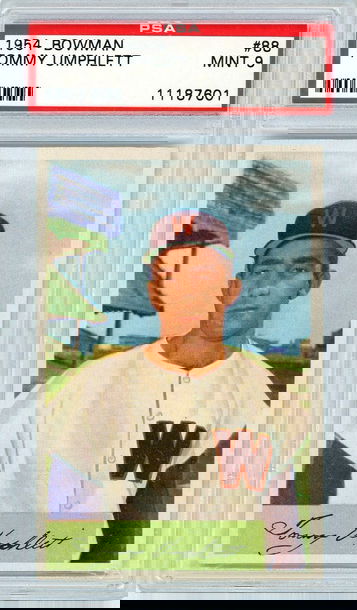 1954 Bowman Tommy Umphlett #88 PSA 9 P1270