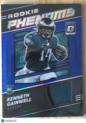 Kenneth Gainwell 2021 Panini Donruss Optic Rookie Phenoms Blue Hyper Patch RP-39