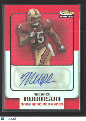 2006 Topps Finest Michael Robinson #178 Refractor Auto