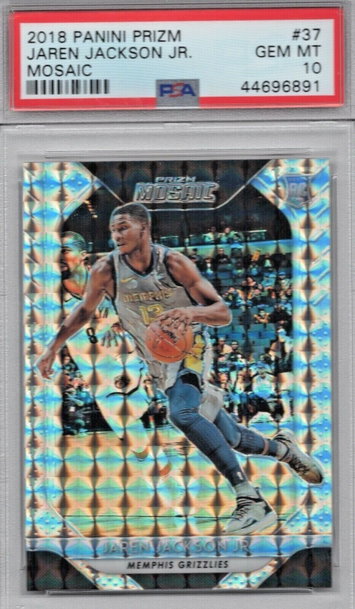 New listing
		2018 Panini Prizm Mosaic 37 Jaren Jackson Jr. PSA 10 Rookie Silver Grizzlies