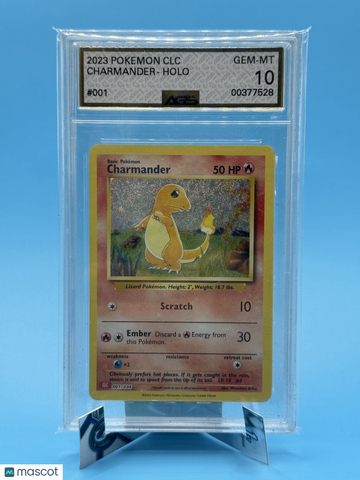 Trading Card Game Classic Charmander Holo AGS 10 #001