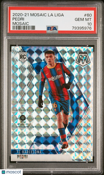 2020 Panini Mosaic La Liga Pedri #60 PSA 10