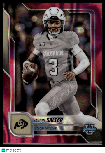 2025 Bowman University Chrome Kaidon Salter #149 Pink Lava Refractor