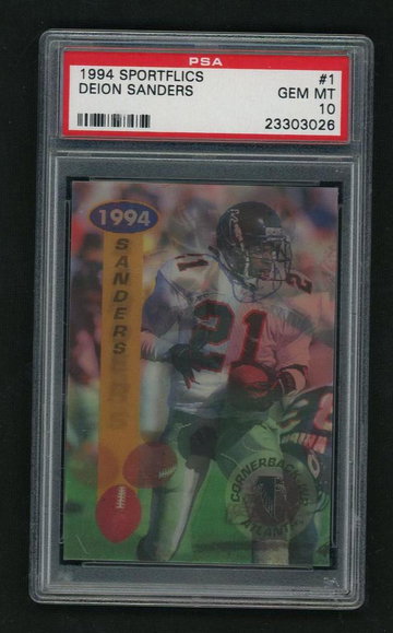 1994 Sportflics Deion Sanders #1 PSA 10