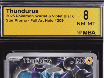 2025 Pokemon Scarlet & Violet Black Star Promo Thundurus Holo MBA 8 #209
