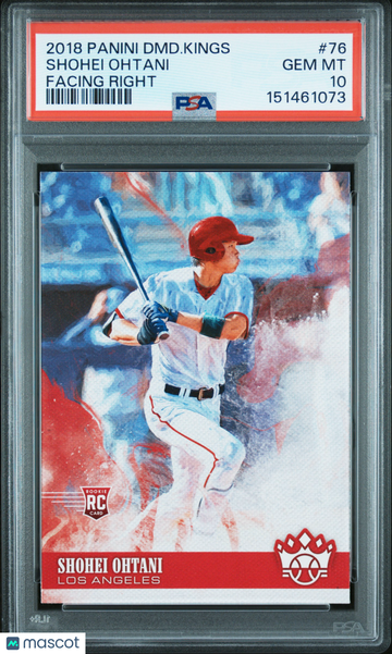 2018 Panini Diamond Kings Shohei Ohtani #76 Facing Right PSA 10