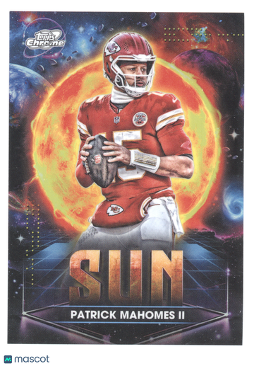 2025 Topps Cosmic Chrome Planetary Pursuit Patrick Mahomes II #PPSU-PM Sun