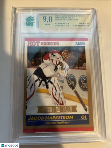 2010-11 Score Rookies & Traded Jacob Markstrom Rookie MNT 9
