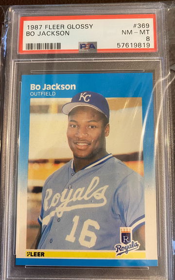 1987 Fleer Glossy Bo Jackson RC #369
