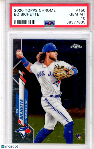 2020 Topps Chrome Bo Bichette #150 Rookie PSA 10