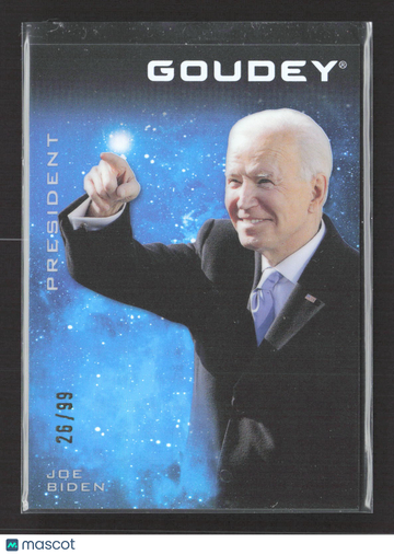 2021 Upper Deck Goodwin Champions Goudey Joe Biden 26/99 Short Print #G23