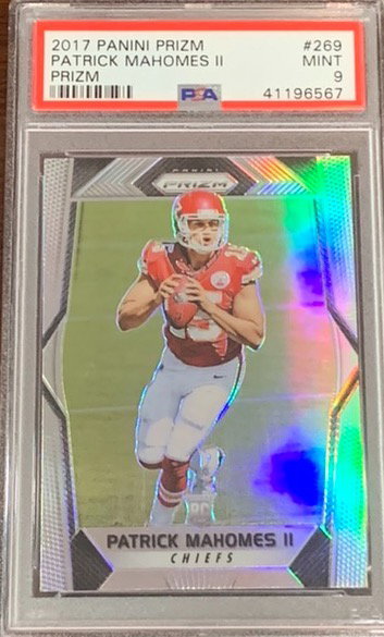 2017 Prizm Patrick Mahomes PSA 9