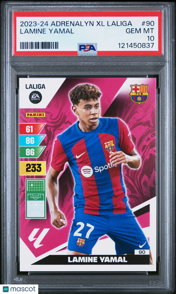 2023 Panini Adrenalyn XL Laliga Lamine Yamal #90 PSA 10