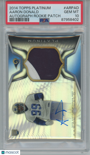 2014 Topps Platinum Aaron Donald #ARP-AD Rookie PSA 10