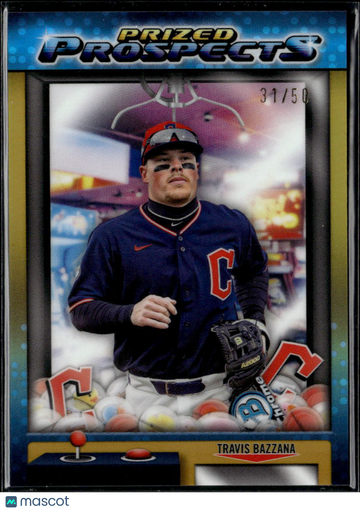 2025 Topps Chrome Prized Prospects Travis Bazzana #PP-13 Gold Refractor /50