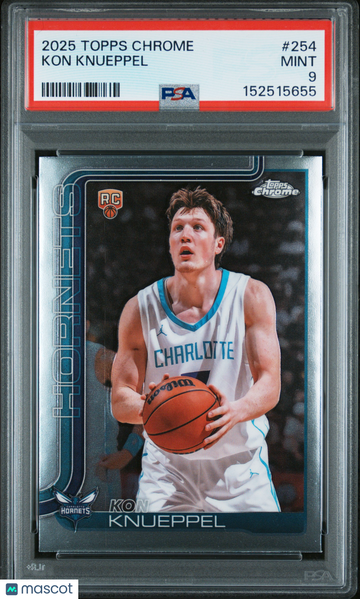 2025-26 Topps Chrome Kon Knueppel #254 RC PSA 9